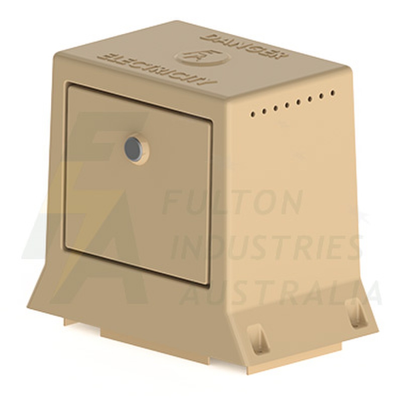 FPBNF8V1DB beige fibreglass pillar with door